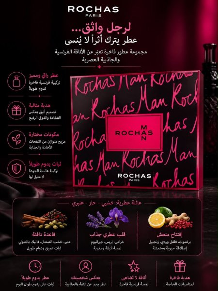 Rochas man perfume set