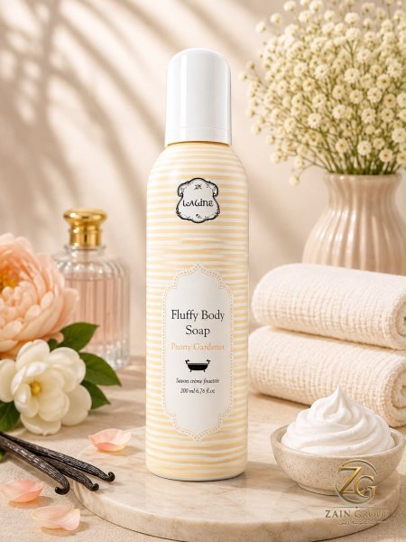 Laline fluffy body soap -رغوة استحمام من لالين