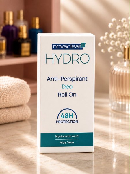 Novaclear hydro antiperspirant deo roll on رول مانع التعرق ومرطب تحت الابط من نوفاكلير