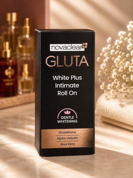 Novaclear Gluta white plus intimate roll on رول تفتيح المضاعف للمناطق الحساسة من نوفاكلير