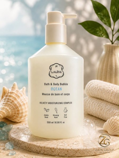 Laline bath and body bubble -سائل استحمام من لالين
