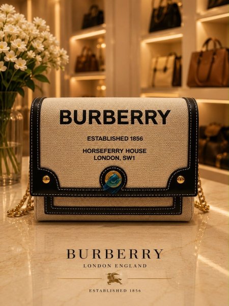 شنطة باربري كروس حجم وسط -Burberry cross bag