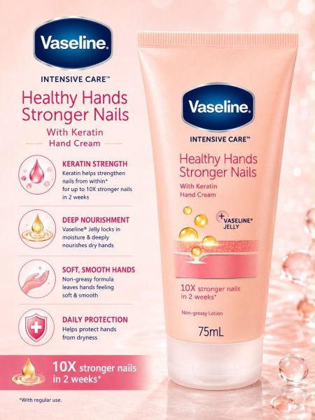 Vaseline healthy hands & strong nails 75ml