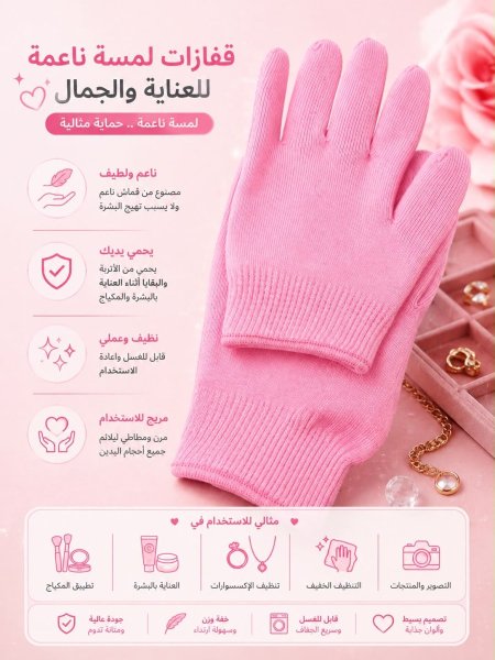 قفازات السيليكون لترطيب اليدين
