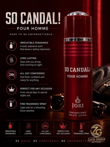Jori performed spray سبراي معطر للجسم للرجال