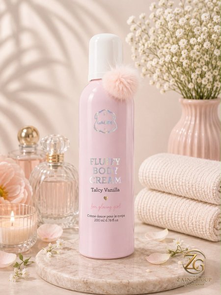 Laline fluffy body cream-كريم رغوي بروائح جذابة من لالين