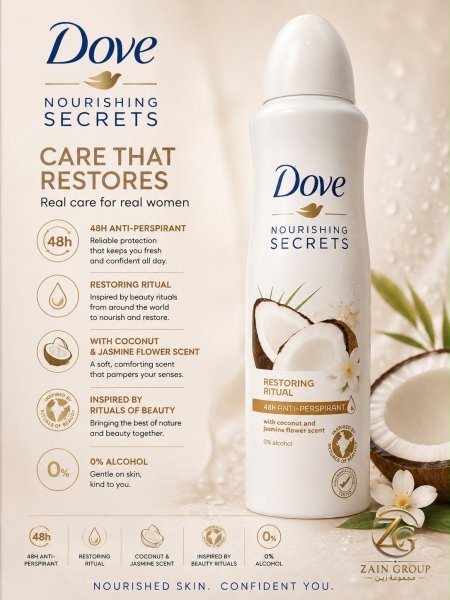 Dove antiperspirant perfumed spray