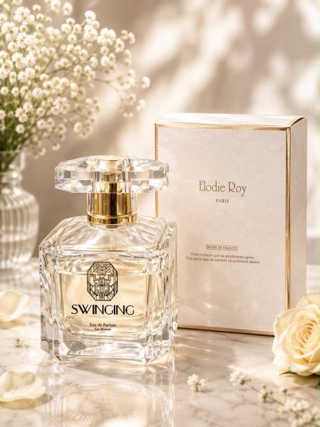Elodie Roy swinging perfume