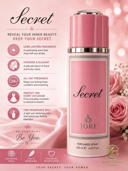 Jori perfumed spray سبراي معطر للجسم للسيدات