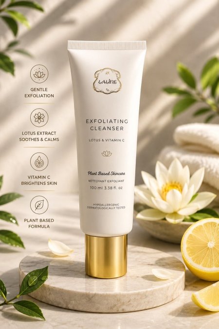 Laline exfoliating  cleanser lotus & vitamin c