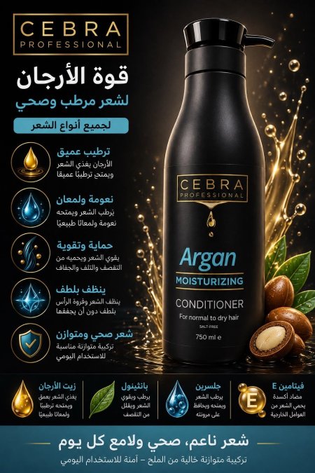 Cebra hair conditioner بلسم الشعر بالارجان من سيبرا