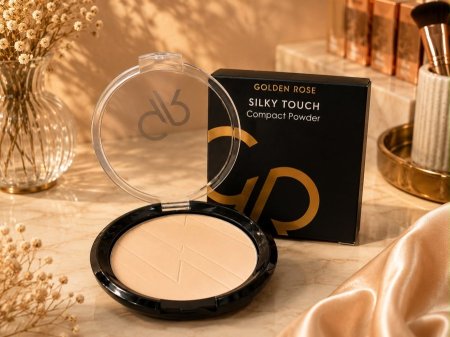 Golden rose silky touch compact powder